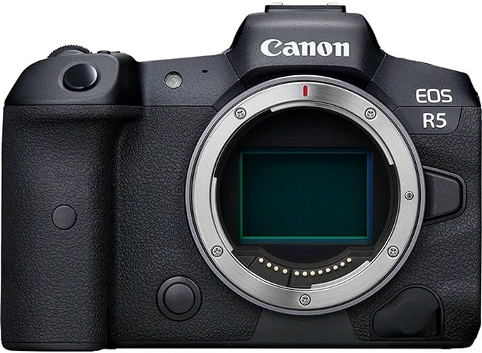 Front image of Canon EOS R5 Mirrorless Camera